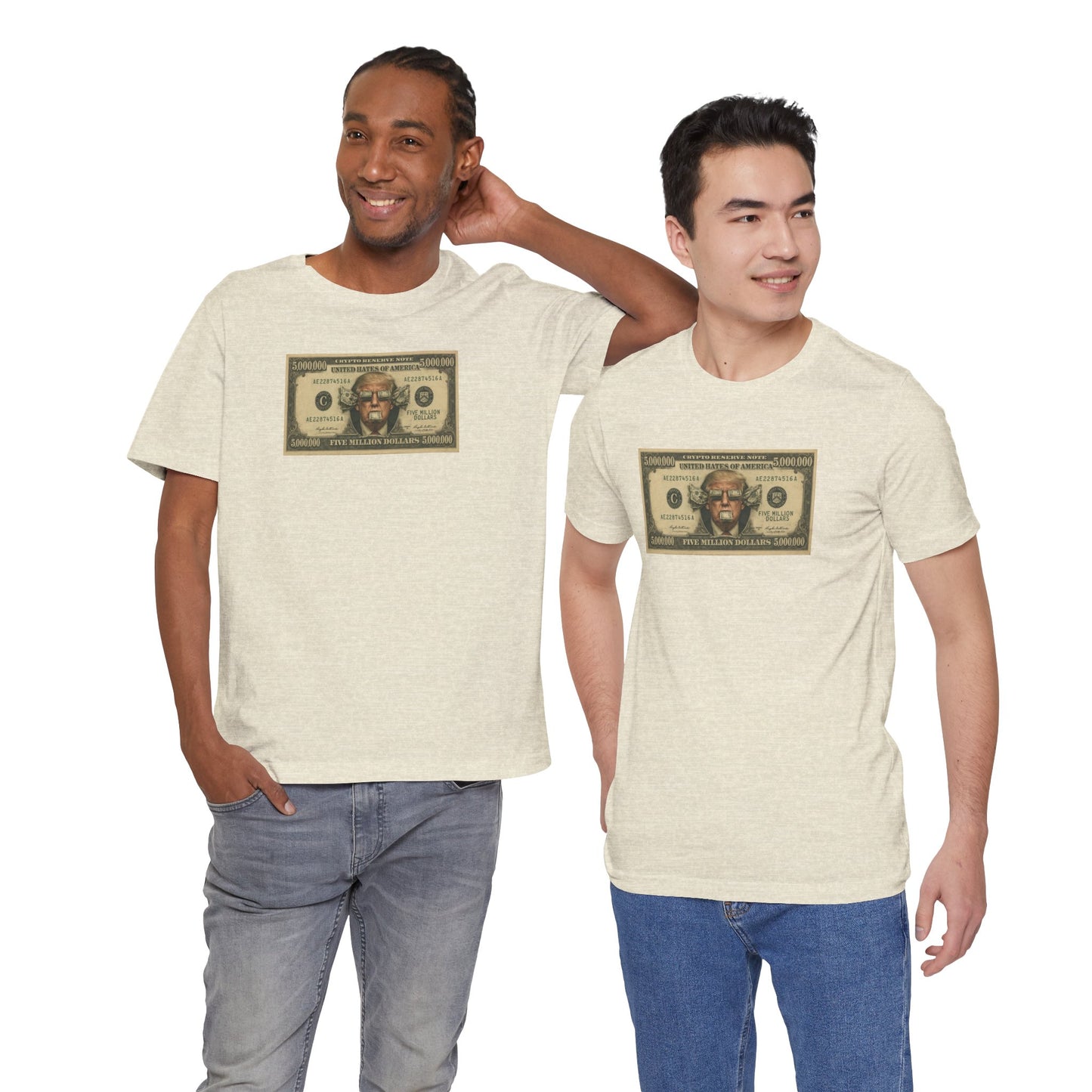 $5M Dollar Bill Tee - Unisex Jersey Short Sleeve Shirt