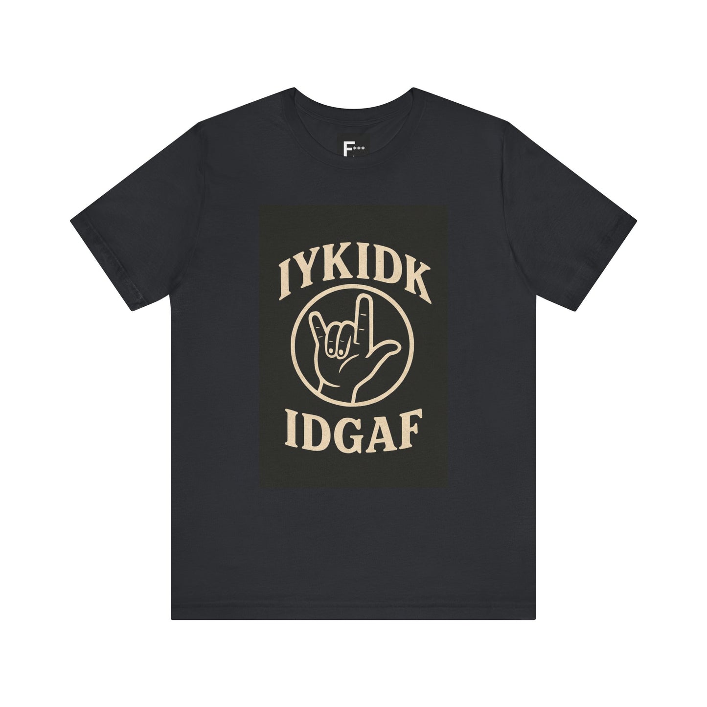 "iykidk idgaf" Gen X Garden Hose Water Drinking Unisex Graphic Tee