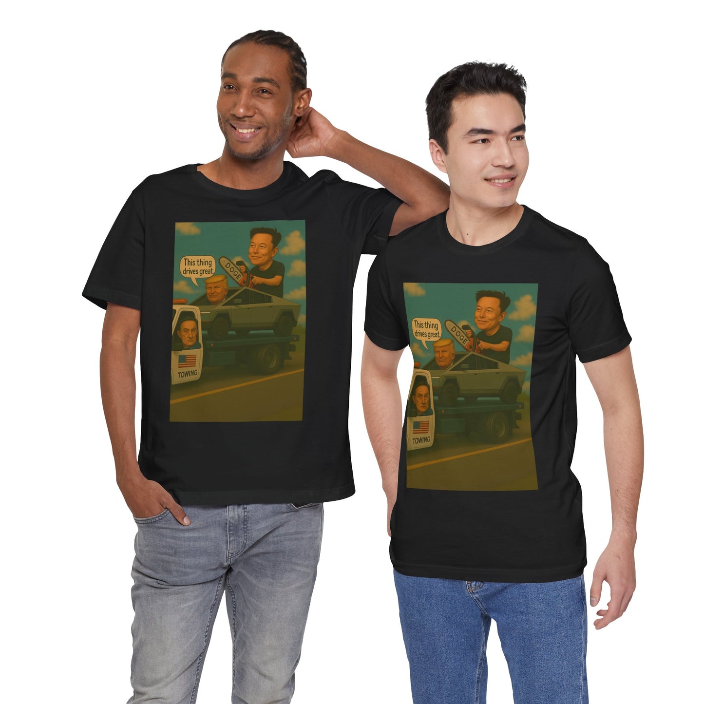 CyberTroll: The Doge, the Deal, and the Tow - Unisex Tee - Casual Style