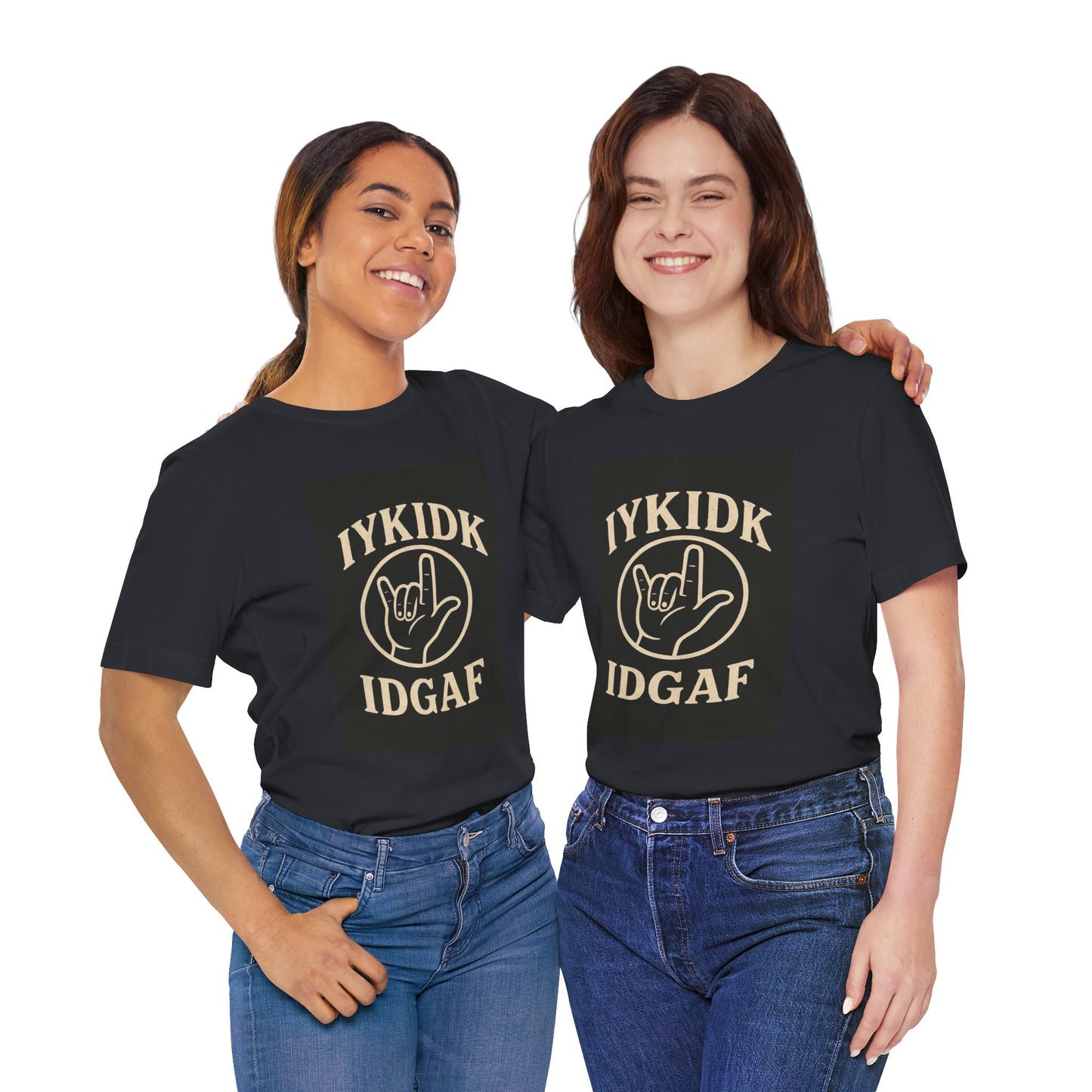 "iykidk idgaf" Gen X Garden Hose Water Drinking Unisex Graphic Tee
